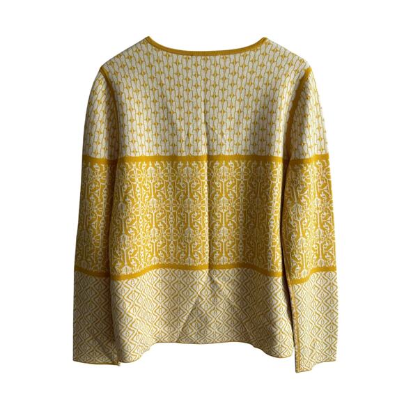 Peter Hahn Wool Blend Cardigan Yellow Danish 44 or US 14 - Picture 8 of 12
